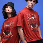 HIGHLANDER Unisex Graphic Printed Dropshoulder Oversized Tshirt