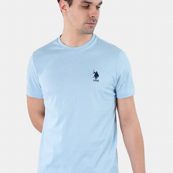U.S. Polo Assn. Men Embroidered Logo Pure Cotton Lightweight Lounge T-shirt