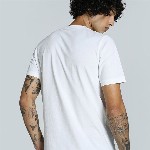 Puma Men Small Logo Solid Pure Cotton Short Sleeve T-Shirt