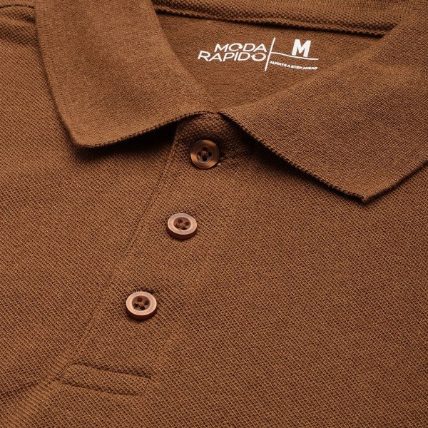 Moda Rapido Men Polo Collar T-shirt