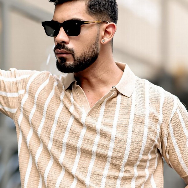 Maniac Men Polo Collar T-shirt