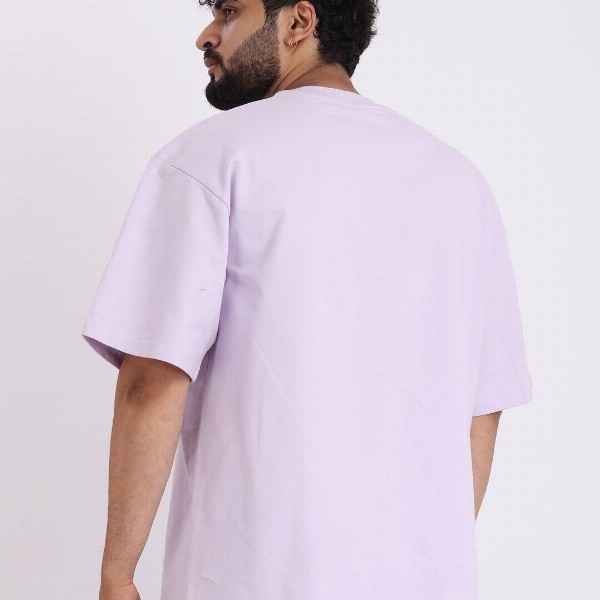 BROWN BROTHERS Unisex Drop-Shoulder Sleeves Pure Cotton Oversized T-shirt