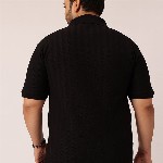 Toodle Plus Plus size zipper polo men t-shirt