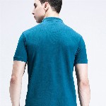 Crocodile Men Solid Polo Collar Cotton T-shirt