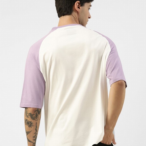 Maniac Raglan Sleeves Typography Printed Oversized T-shirt