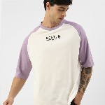 Maniac Raglan Sleeves Typography Printed Oversized T-shirt