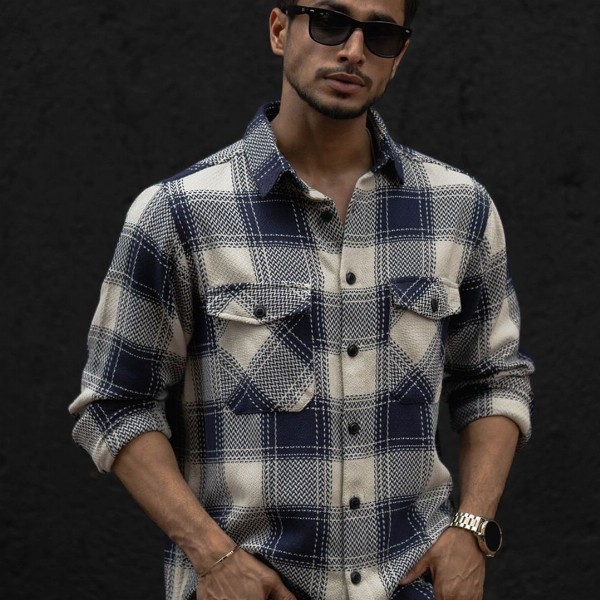 Powerlook Men Tartan Checks Opaque Checked Casual Shirt