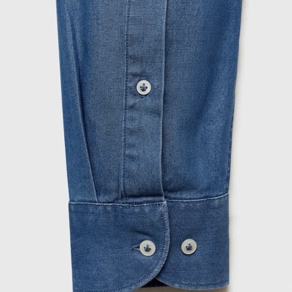 MANGO MAN Chambray Pure Cotton Shirt