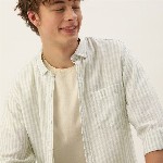 Mast & Harbour Men Cotton Striped Casual Shirt