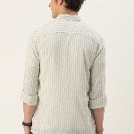 Mast & Harbour Men Cotton Striped Casual Shirt