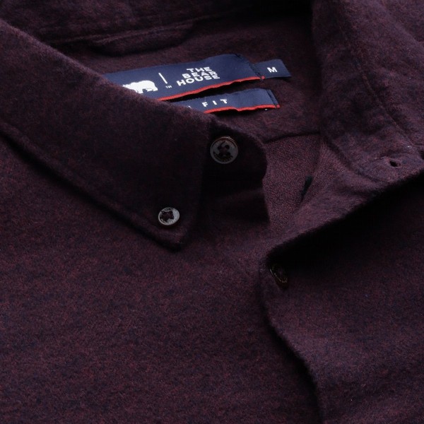 THE BEAR HOUSE Men Purple Slim Fit Casual Shirt