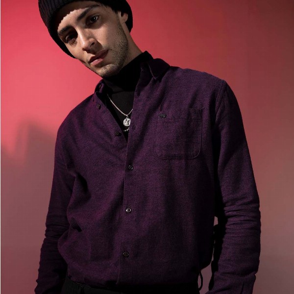 THE BEAR HOUSE Men Purple Slim Fit Casual Shirt