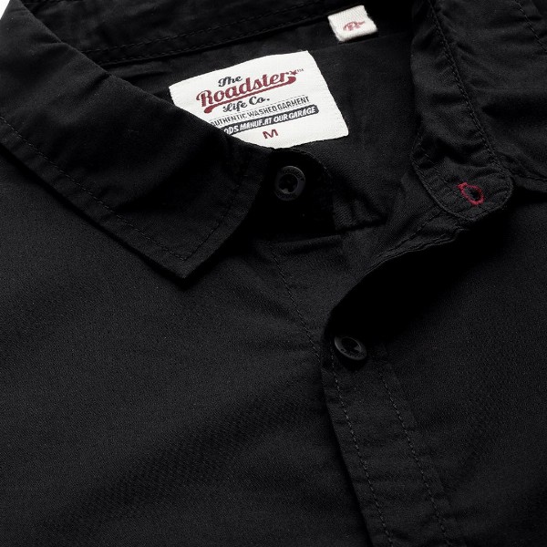 Roadster Men Black Pure Cotton Casual Shirt