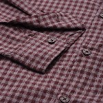THE BEAR HOUSE Men Maroon & Pink Slim Fit Gingham Checked Cotton Shirt