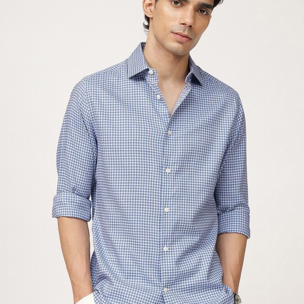 Andamen Men Premium Opaque Checked Casual Shirt