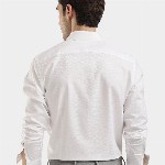 The Collection Classic Slim Fit Geometric Printed Spread Collar Shirt