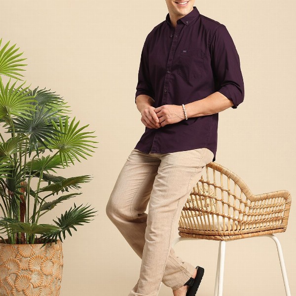 Mast & Harbour Men Standard Pure Cotton Casual Shirt