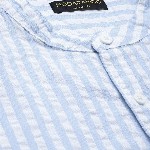 Moda Rapido Men Blue & White Slim Fit Striped Casual Shirt
