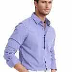 RARE RABBIT Men Comfort Spread Collar Solid Cotton Casual Shirt