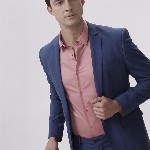 The Collection Men Classic Slim Fit Opaque Casual Shirt