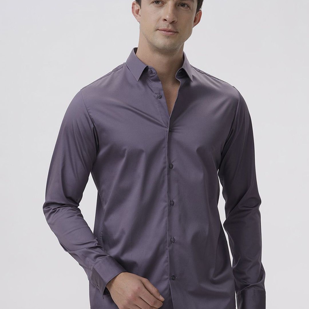 The Collection Men Classic Slim Fit Opaque Casual Shirt
