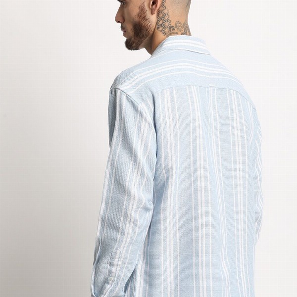 THE BEAR HOUSE Relaxed Opaque Striped Casual Shirt