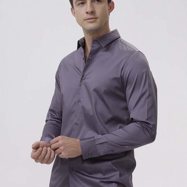 The Collection Men Classic Slim Fit Opaque Casual Shirt