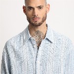 THE BEAR HOUSE Relaxed Opaque Striped Casual Shirt