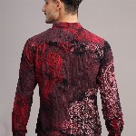 HERE&NOW Slim Fit Abstract Printed Cotton Casual Shirt
