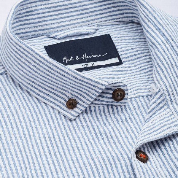 Mast & Harbour Men Standard Striped Casual Shirt
