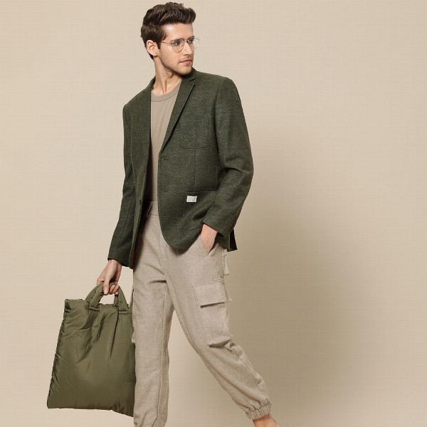 Mr Bowerbird Men 2SB Standard Patch Pocket Tweed Blazers