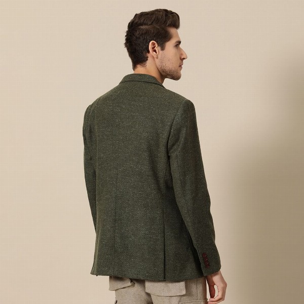 Mr Bowerbird Men 2SB Standard Patch Pocket Tweed Blazers