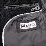 MANQ Slim-Fit Bandhgala Single-Breasted Blazer