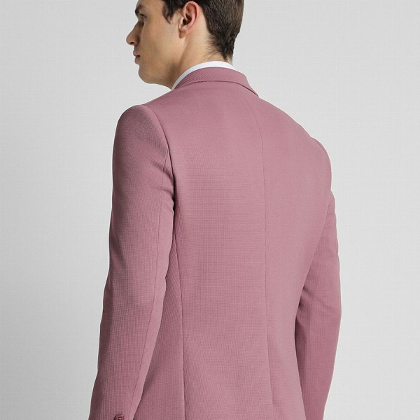 Peter England Elite Self-Design Single-Breasted Slim-Fit Formal Blazer