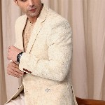 Mr Bowerbird Floral Self Design Notched Lapel Casual Blazer