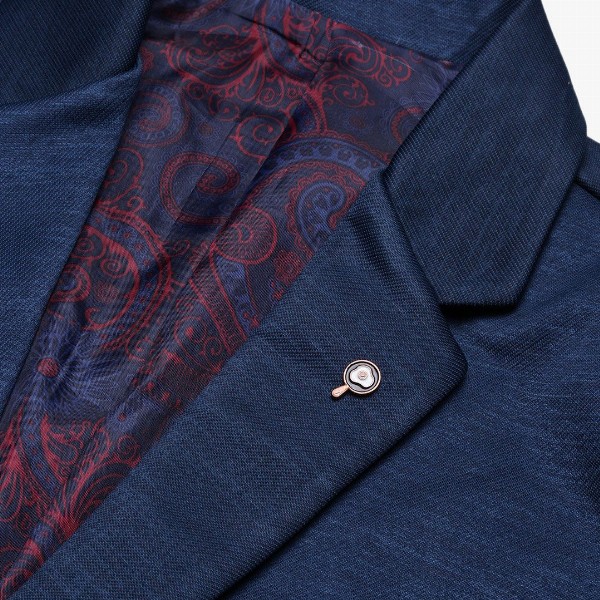 SHOWOFF Slim-Fit Single-Breasted Cotton Blazer