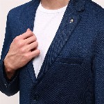 SHOWOFF Slim-Fit Single-Breasted Cotton Blazer