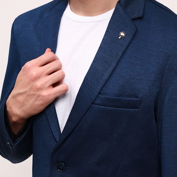 SHOWOFF Slim-Fit Single-Breasted Cotton Blazer