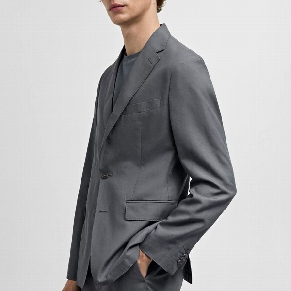 MANGO MAN Single-Breasted Slim Fit Suit Blazer