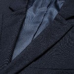 Park Avenue Men Navy Blue Super Slim Fit Solid Single-Breasted Formal Blazer