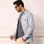 Mr Bowerbird Redloop Power Blazers Single-Breasted Tailored Fit Blazer with Shoulder Tabs