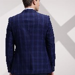 INVICTUS Checked Single-Breasted Slim Fit Single-Breasted Semiformal Blazer