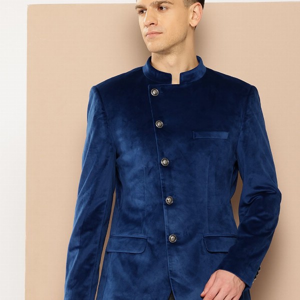 INVICTUS Velvet Finish Bandhgala