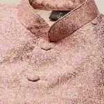 VASTRAMAY Men Self-Design Slim-Fit Bandhgala Blazer