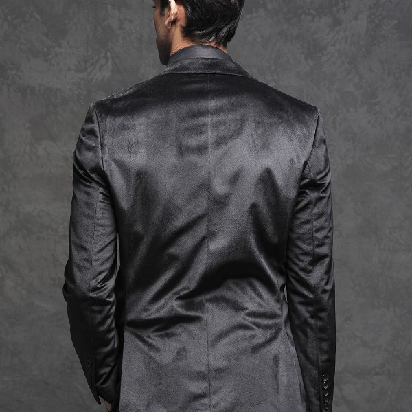 RARE RABBIT Men Mazey Tailored Fit Solid Single-Breasted Blazer