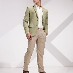 INVICTUS Slim Fit Self-Design Semiformal Blazers