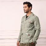 Mr Bowerbird Redloop Power Blazers Single-Breasted Tailored Fit Safari Blazer