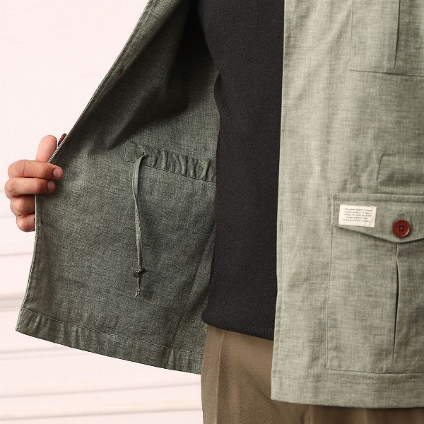 Mr Bowerbird Redloop Power Blazers Single-Breasted Tailored Fit Safari Blazer