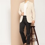 INVICTUS Textured Single-Breasted Slim Fit Smart Casual Blazer