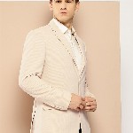 INVICTUS Textured Single-Breasted Slim Fit Smart Casual Blazer